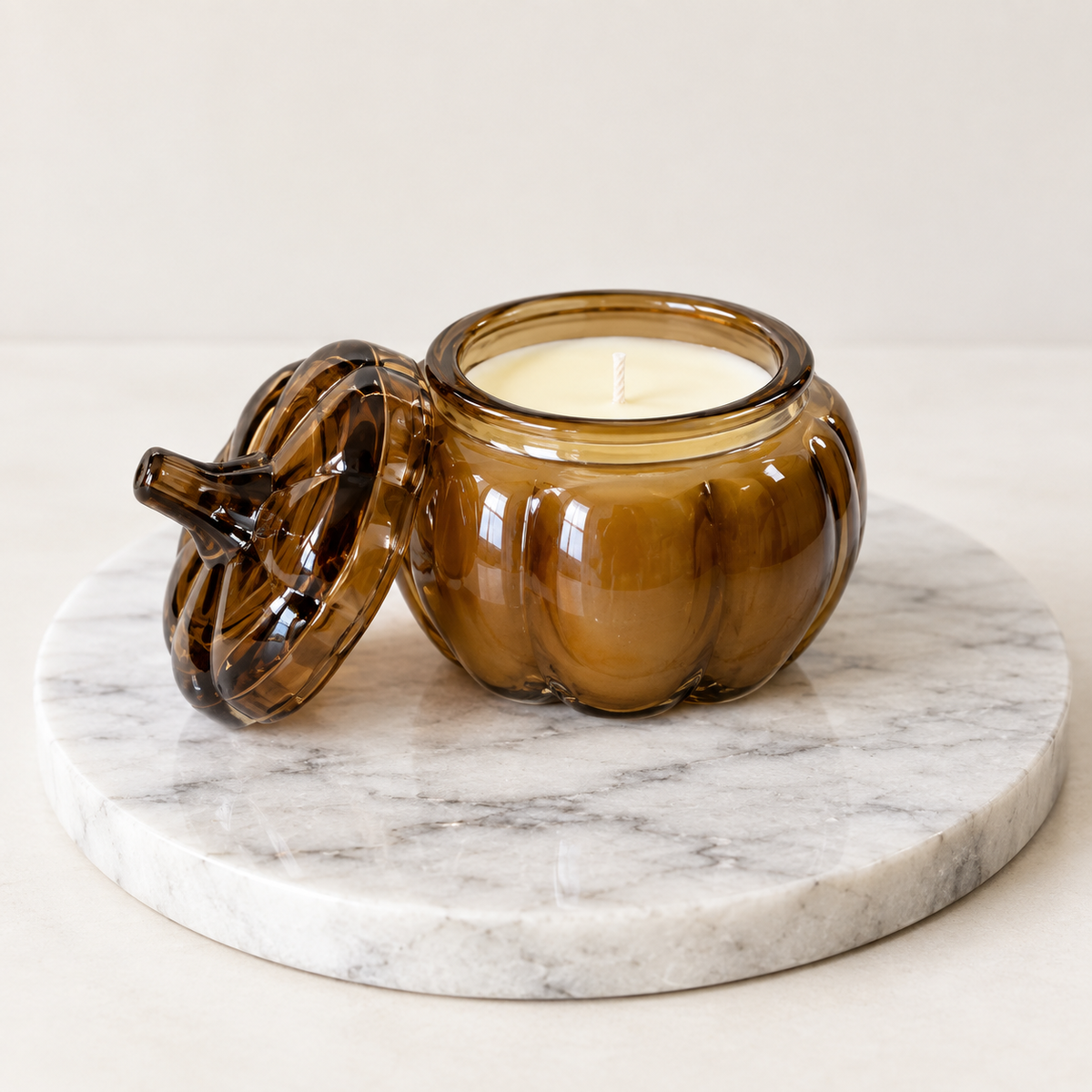 Mini Amber Pumpkin Jar (Apple Orchard)