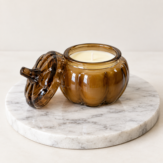 Mini Amber Pumpkin Jar (Apple Orchard)